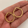 Candonga Entorchada Oro amarillo 18k 1,7 Gr / 2,4 Cm
