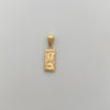 Dije Dollar Oro amarillo 18k 0,7 Gr / 6,6 mm / 2,2 Cm