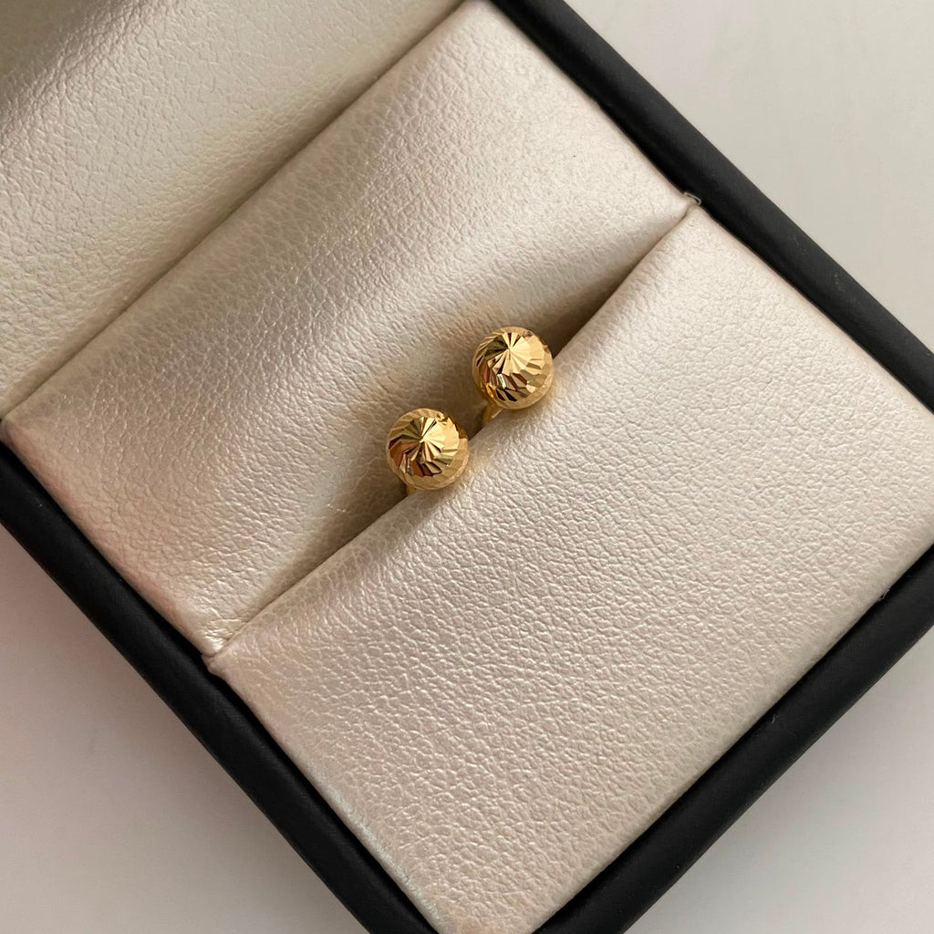 Topos Bola Diamantada 5mm Oro amarillo 18k 0,6 Gr