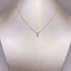 Cadena It Mini rollon+dije punto de luz blanco+topos Oro amarillo 18k +4 / 2,26 Gr / 0,6 mm / 45 Cm