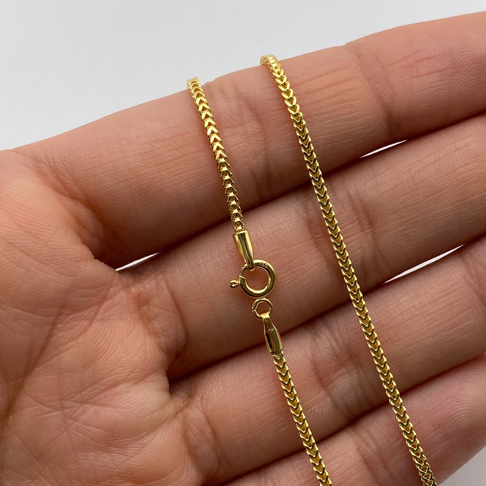Cadena It Mini Franco Oro amarillo 18k +1 / 4,2 Gr / 1,5 mm / 60 Cm