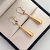 Candonga Gota Oro amarillo 18k 1,1 Gr / 4 Cm