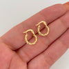 Candonga Entorchada Oro amarillo 18k 1,25 Gr / 1,5 Cm