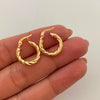 Candonga Entorchada Oro amarillo 18k 1,45 Gr / 1,7 Cm