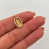 Dije Virgen de Guadalupe Casting Blanco Oro amarillo 18k 1,3 Gr / 9,8 mm / 2,1 Cm