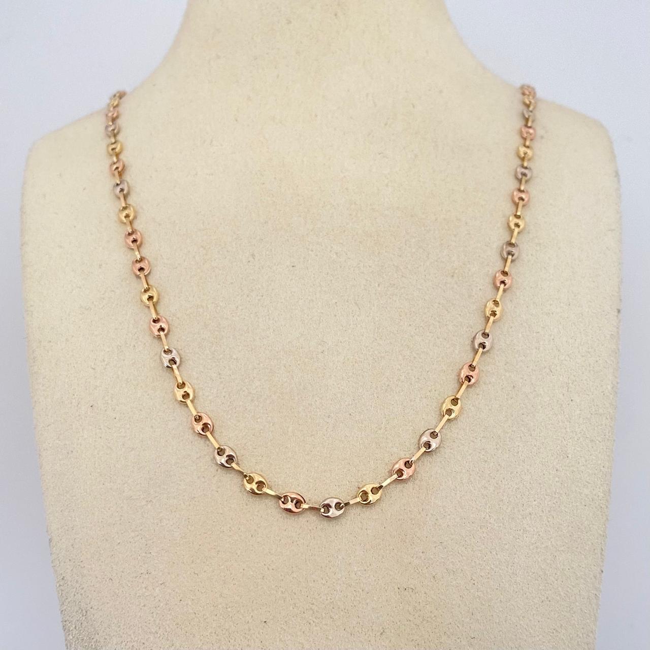 Cadena baby gc Tres oros 18k 4,25 Gr / 3,3 mm / 41 Cm Broche 0,15