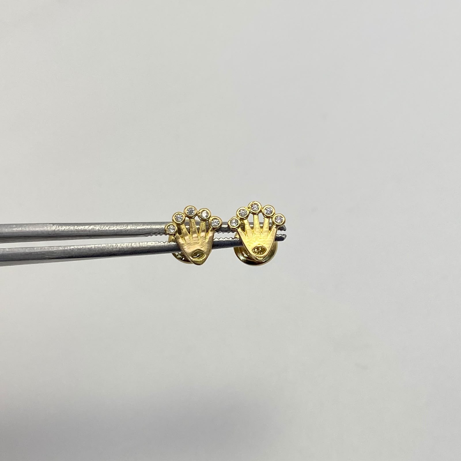 Topos Corona rx circon Oro amarillo 18k 0,8 Gr / 7,1 mm