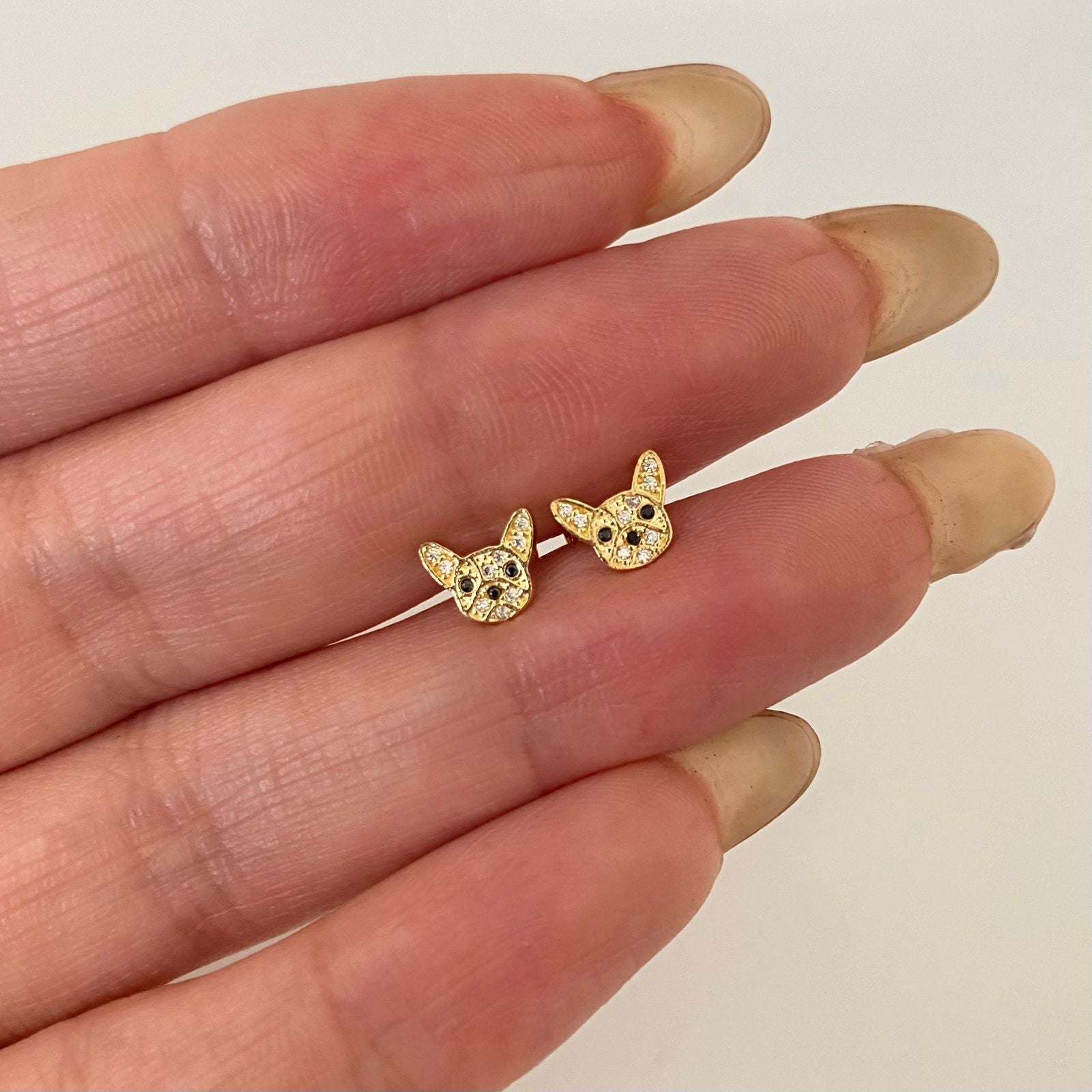 Topos perrito casting Oro amarillo 18k 0,95 Gr / 6,8 mm