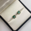 Topos It Trebol verde Oro amarillo 18k 1,61 Gr / 7,9 mm