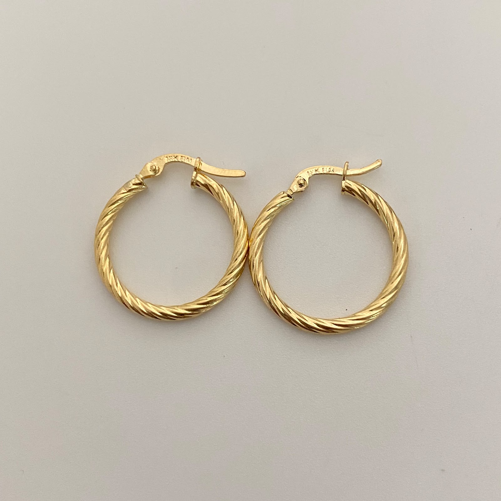 Candonga Entorchada Oro amarillo 18k 1,7 Gr / 2,4 Cm