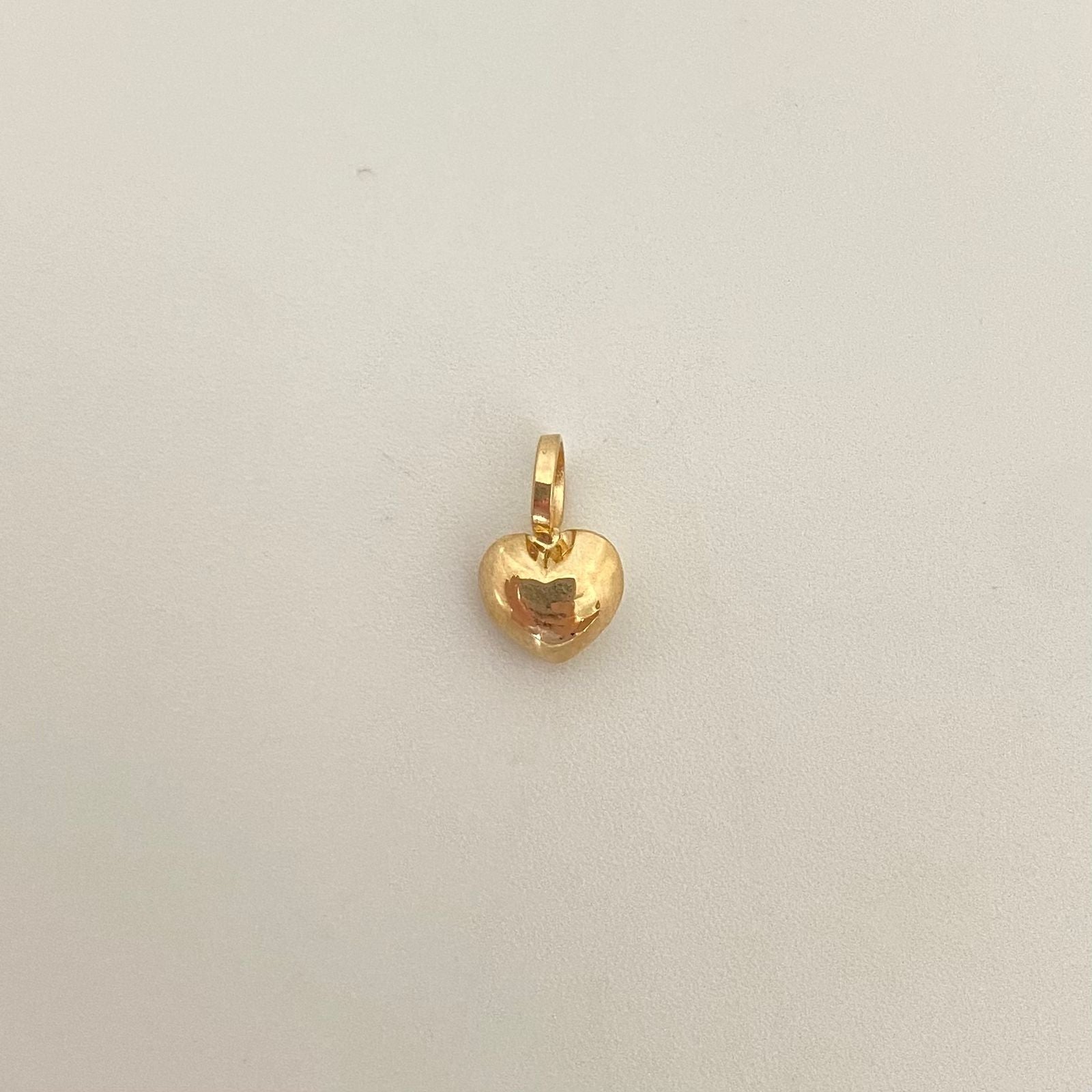 Dije corazon mini inflado Oro amarillo 18k 0,30 Gr / 1,0 Cm
