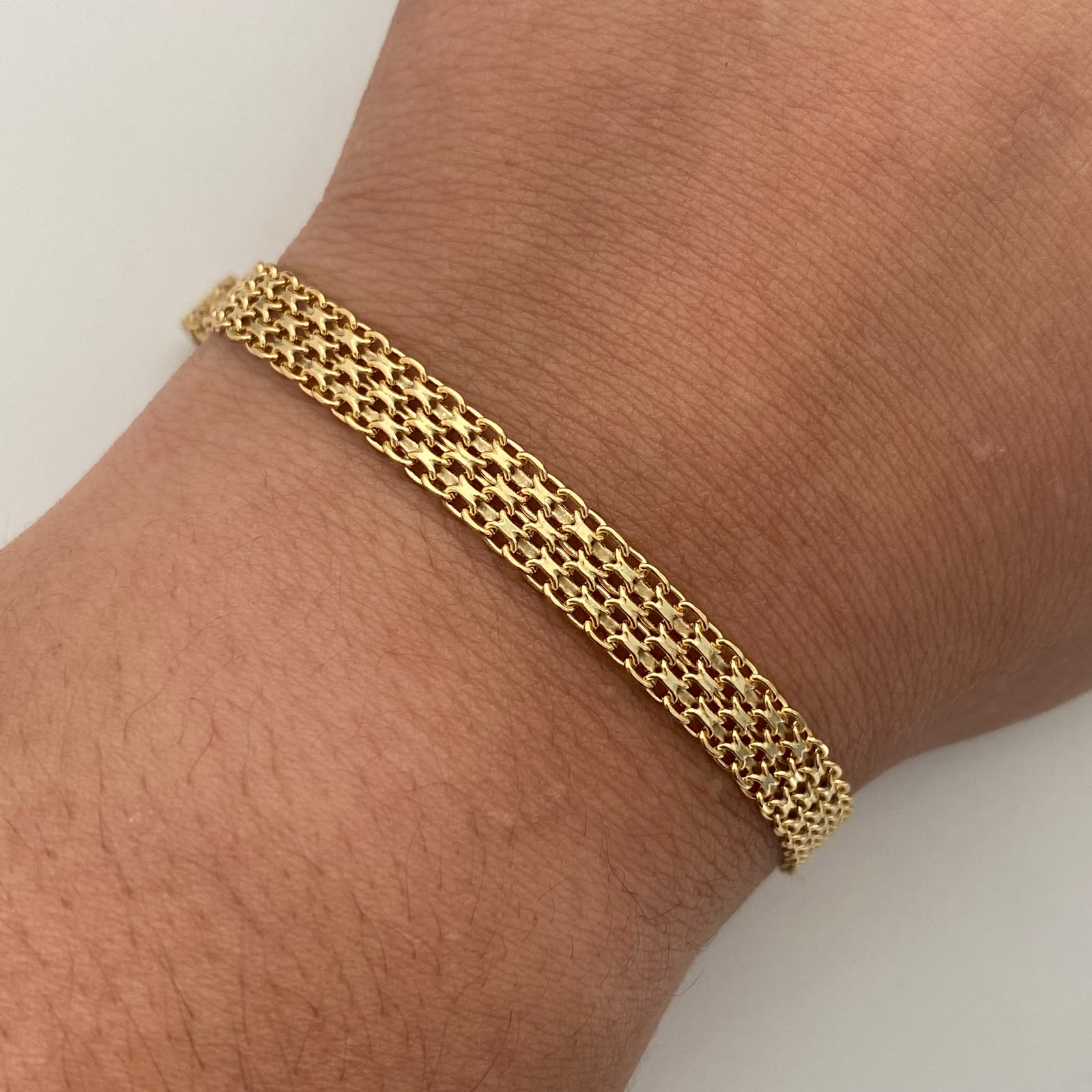Pulso It China Oro amarillo 18k +1 / 8,55 Gr / 6,2 mm / 20 Cm