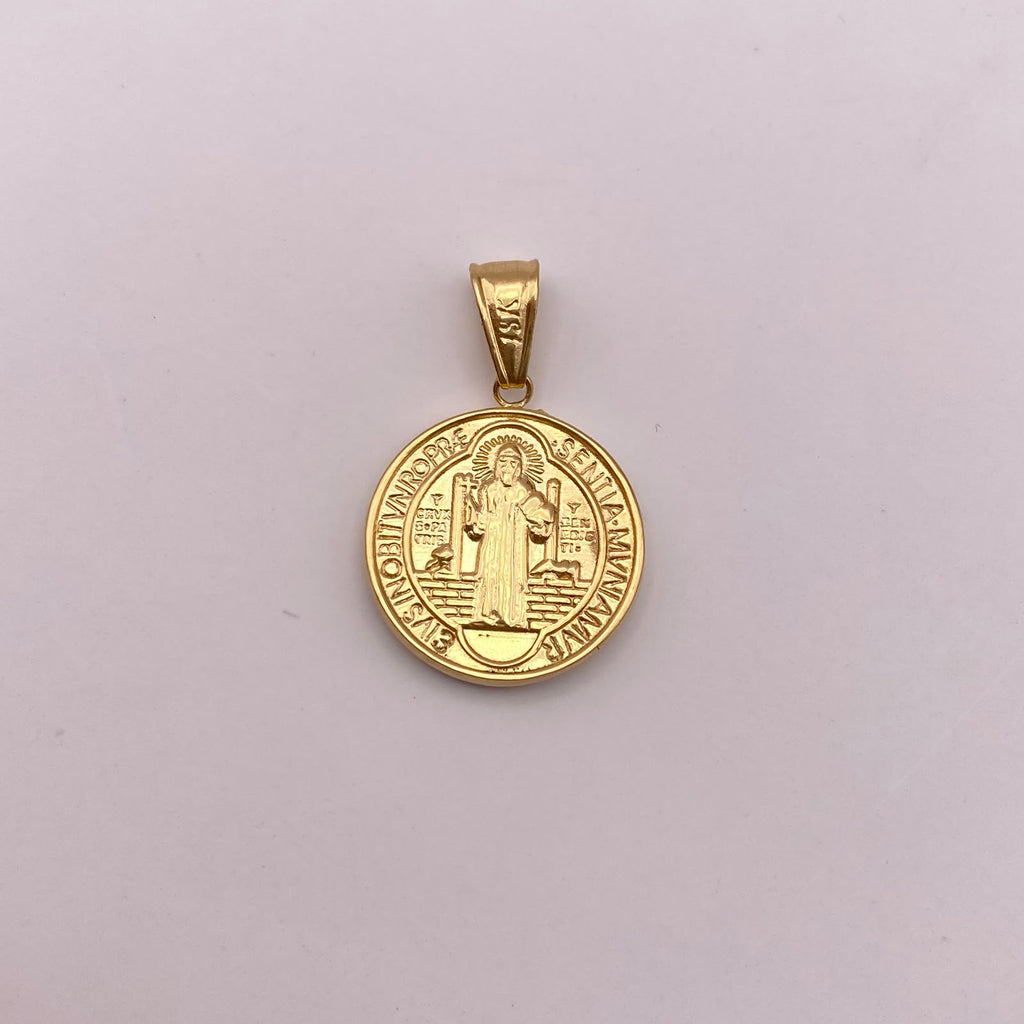 Dije San benito Oro amarillo 18k 2,8 Gr / 20,3 mm / 3 Cm