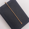 Pulso militar diamantado Oro rosa 18k +1 / 5,45 Gr / 3,05 mm / 19,5 Cm Broche 0,40