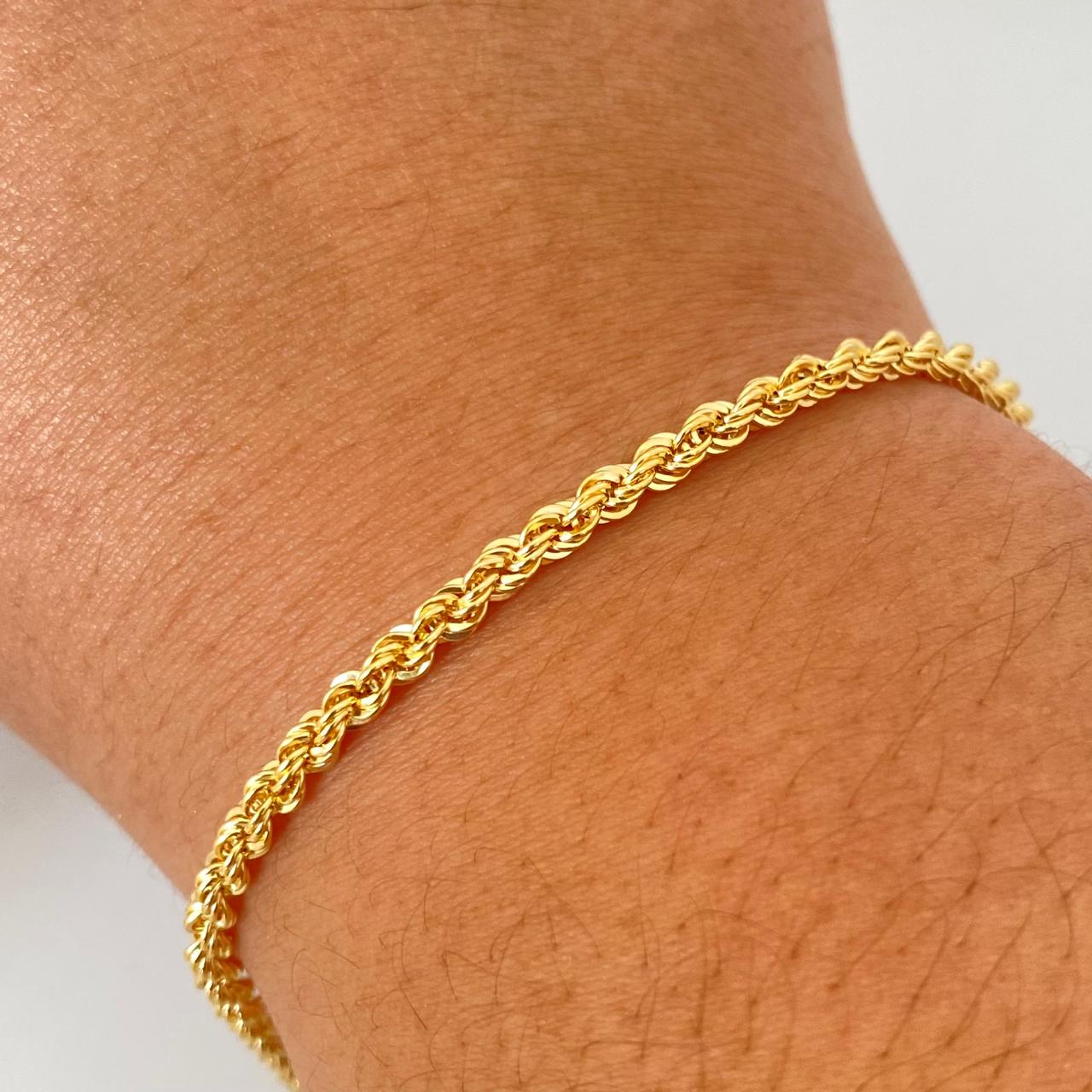 Pulso It lazo Oro amarillo 18k +1 / 2,9 Gr / 3,15 mm / 19 Cm