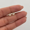 Topos Corazon casting Blanco Oro amarillo 18k 0,9 Gr / 6,2 mm
