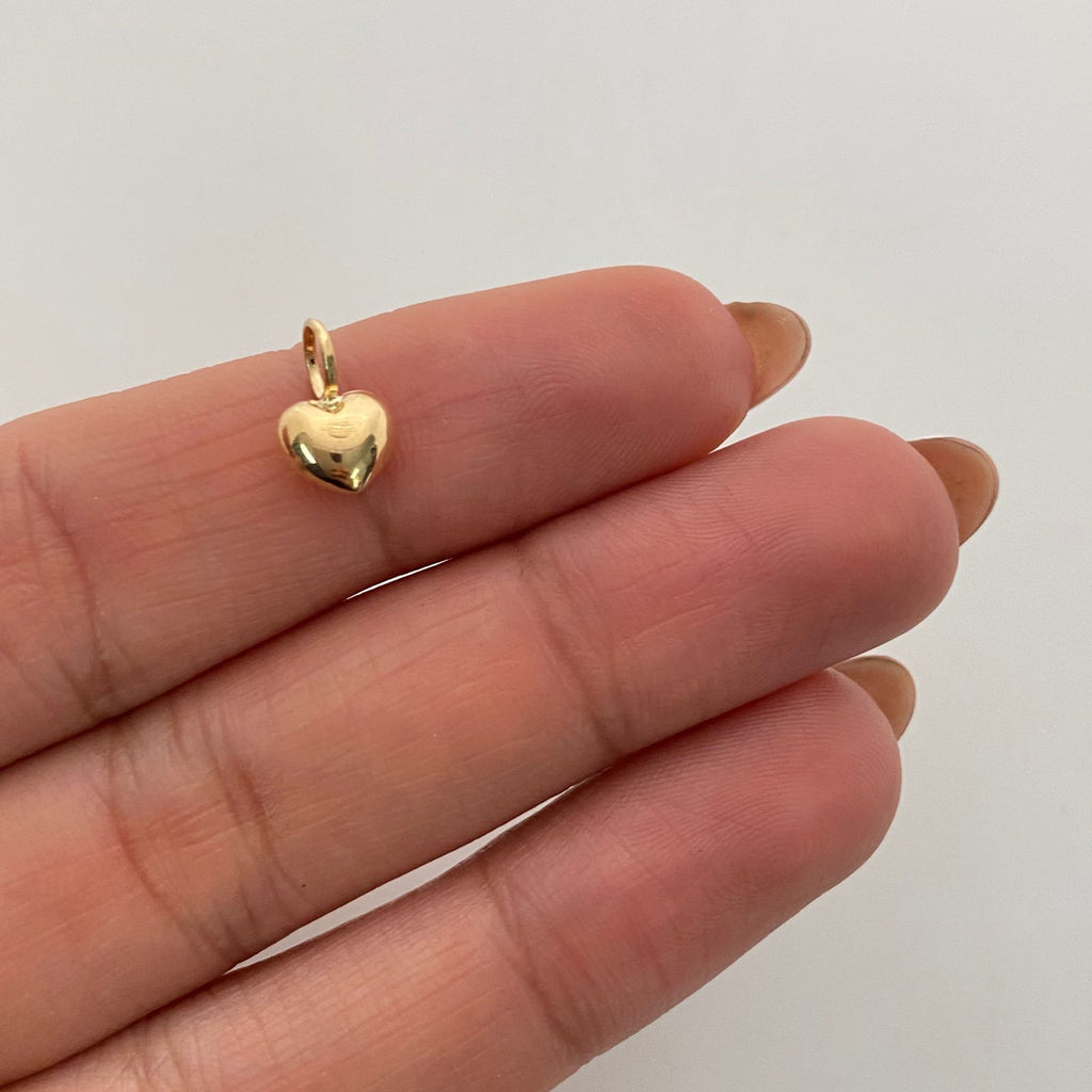 Dije Corazon Inflado Oro amarillo 18k 0,3 Gr / 6,5 mm / 1 Cm