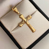 Dije Cruz Cristo Oro amarillo 18k 1,1 Gr / 18,6 mm / 3,7 Cm