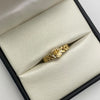Anillo Corona rx circones blancos Oro amarillo 18k / Talla 8 / 2,6 Gr / 3,3 mm
