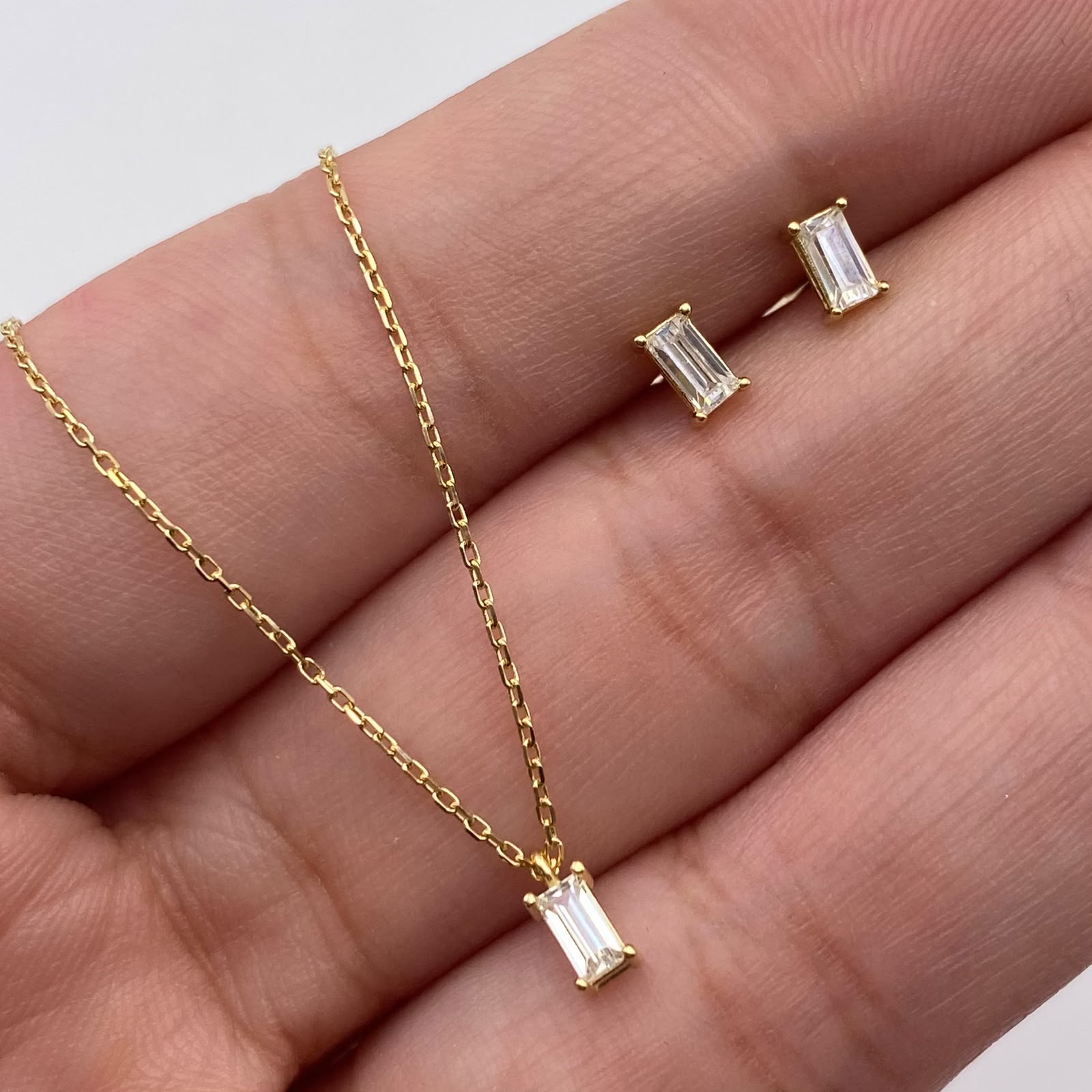 Cadena It mini rollon+dije punto de luz blanco+topos Oro amarillo 18k +4 / 2,26 Gr / 0,6 mm / 45 Cm