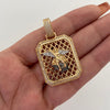 Dije Placa San Miguel Casting Oro amarillo 18k 10,5 Gr / 25,2 mm / 4,1 Cm