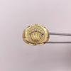 Anillo corona rx circones blancos Oro amarillo 18k / Talla 11 3/4 / 9,8 Gr / 8,66 mm