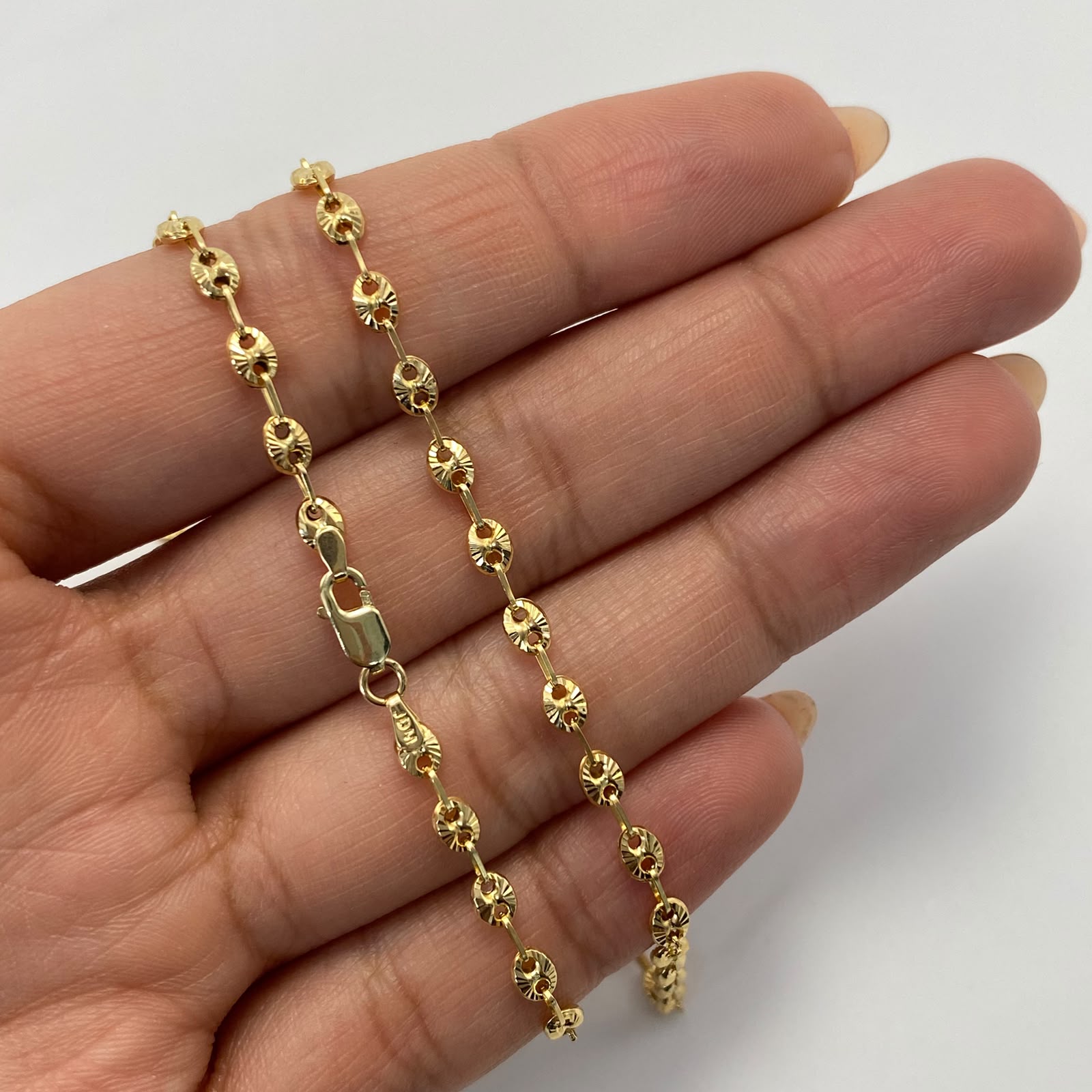 Cadena Gc Diamantado Oro amarillo 6,10 Gr / 3,3 mm / 50 Cm Broche 0,40