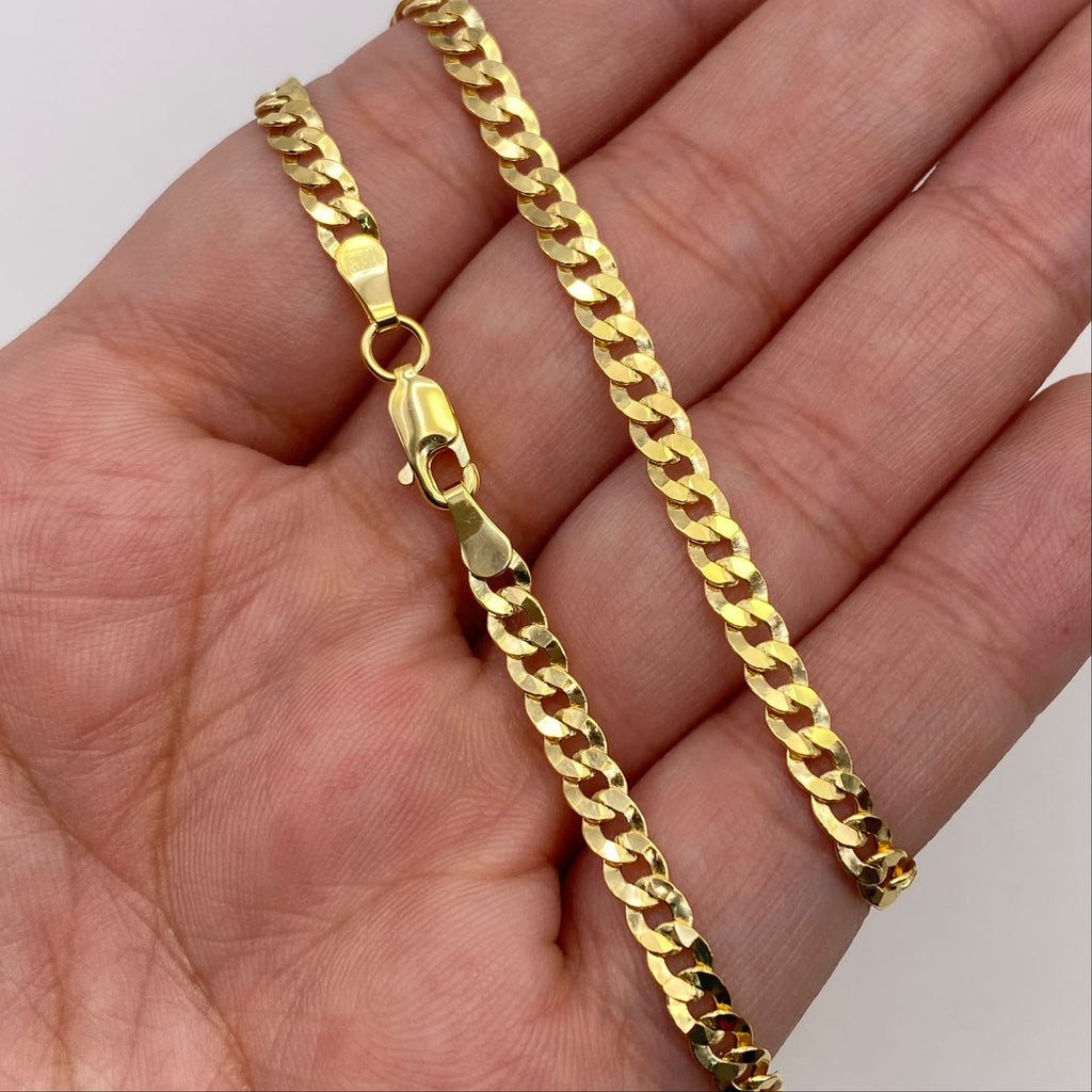 Cadena It Cubana Oro amarillo 18k 7,97 Gr / 3,8 mm / 60 Cm