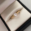 Anillo Solitario Oro amarillo 18k / Talla 6 / 1,65 Gr / 1,6 mm