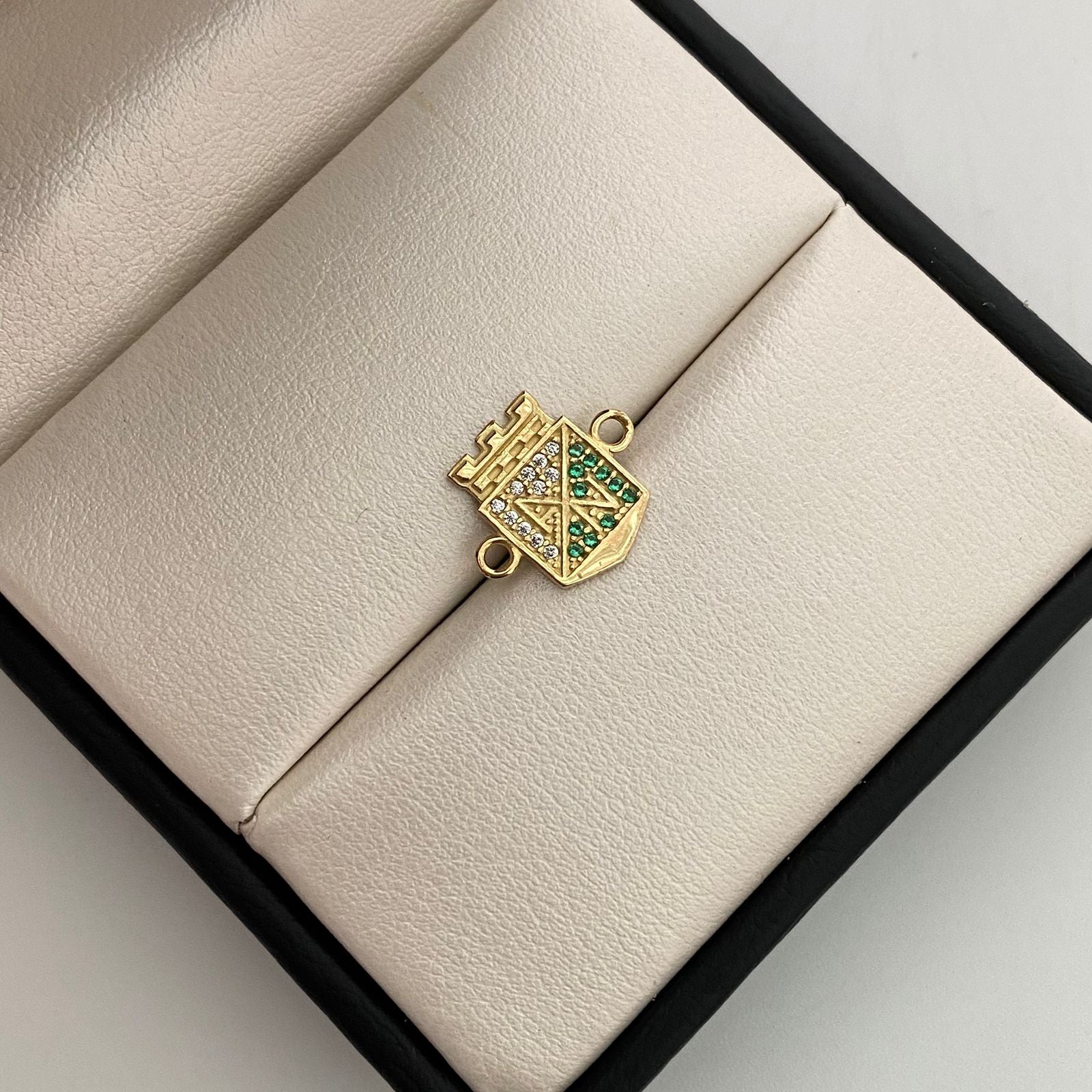Herraje Atletico Nacional Casting Oro amarillo 18k 1,3 Gr / 1,5 Cm