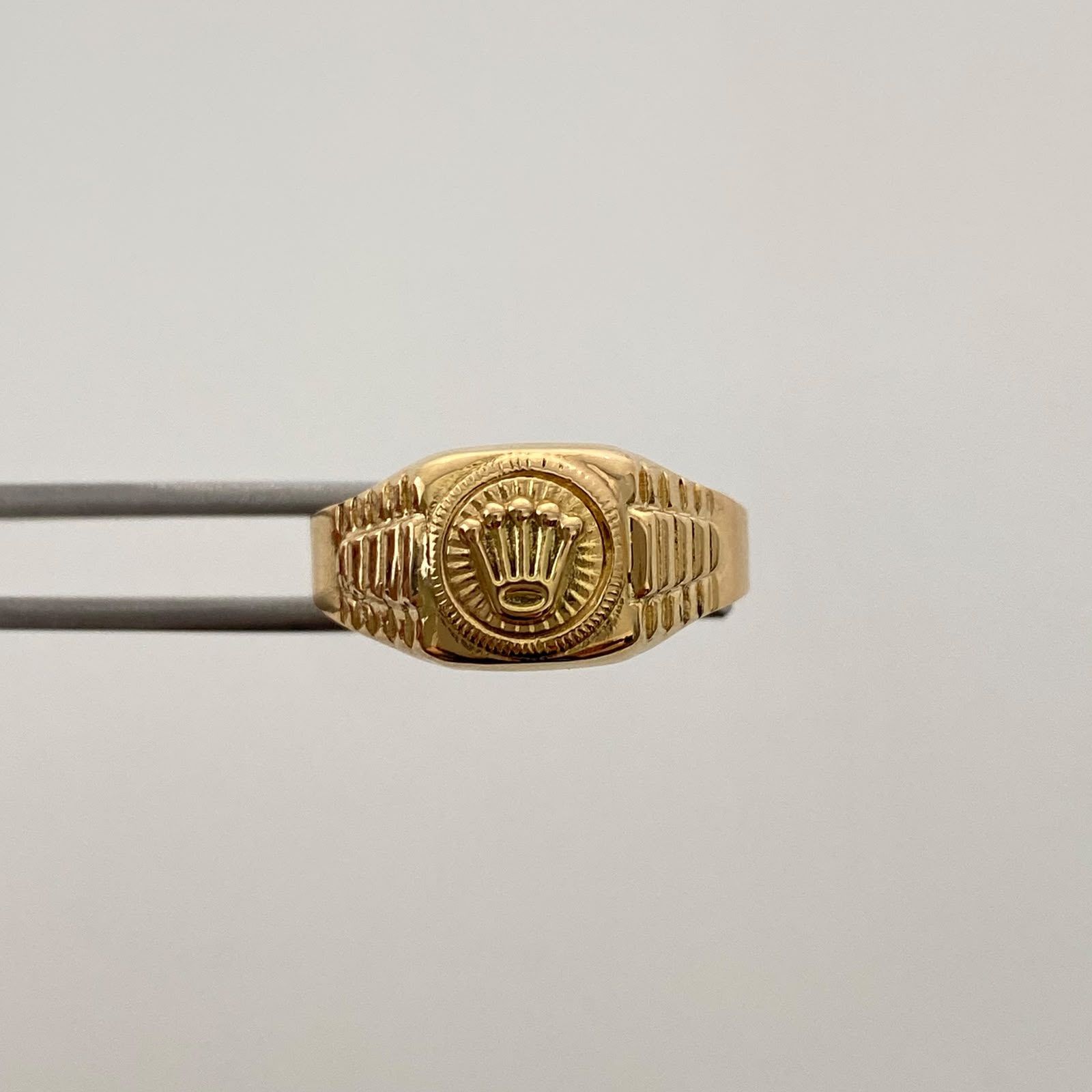 Anillo Corona Rx Oro amarillo 18k / Talla 10 / 2,35 Gr / 4 mm