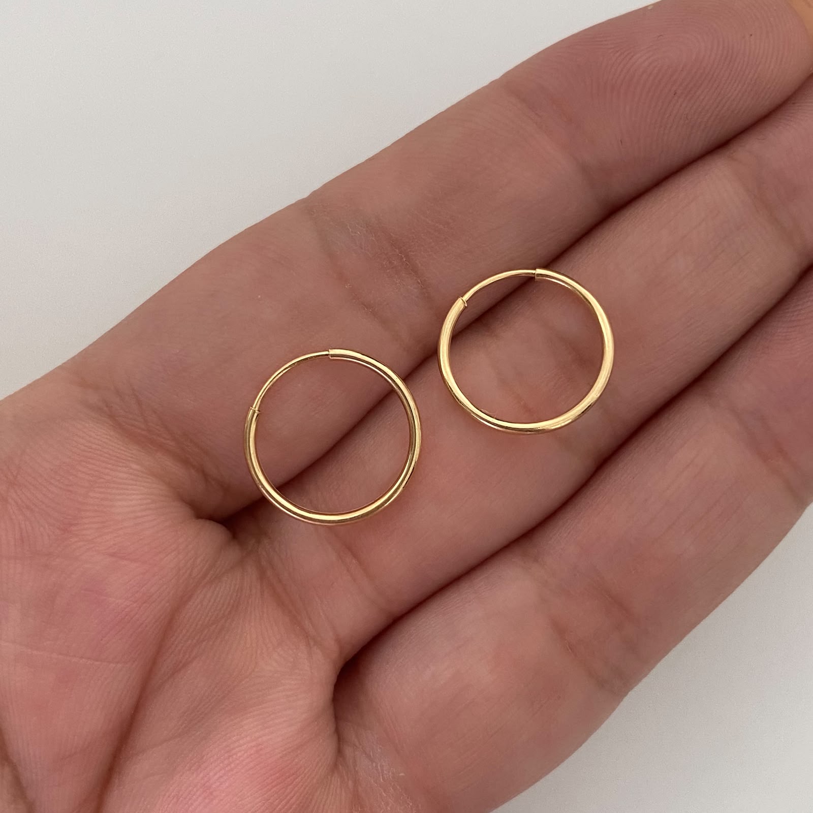 Candonga Imperdible Oro amarillo 18k 0,45 Gr / 1 Cm