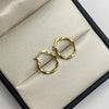 Candonga troquelada Oro amarillo 18k 0,8 Gr / 1,5 Cm