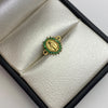 Herraje Virgen milagrosa verde Oro amarillo 18k 0,75 Gr / 1,4 Cm
