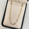 Cadena rustica  Tres oros 18k 8,60 Gr / 3,2 mm / 60 Cm Broche 0,60