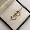 Candonga entorchada Oro amarillo 18k 1,07 Gr / 1,05 Cm