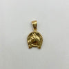 Dije herradura caballo Oro amarillo 18k 0,95 Gr / 12,4 mm / 2,5 Cm