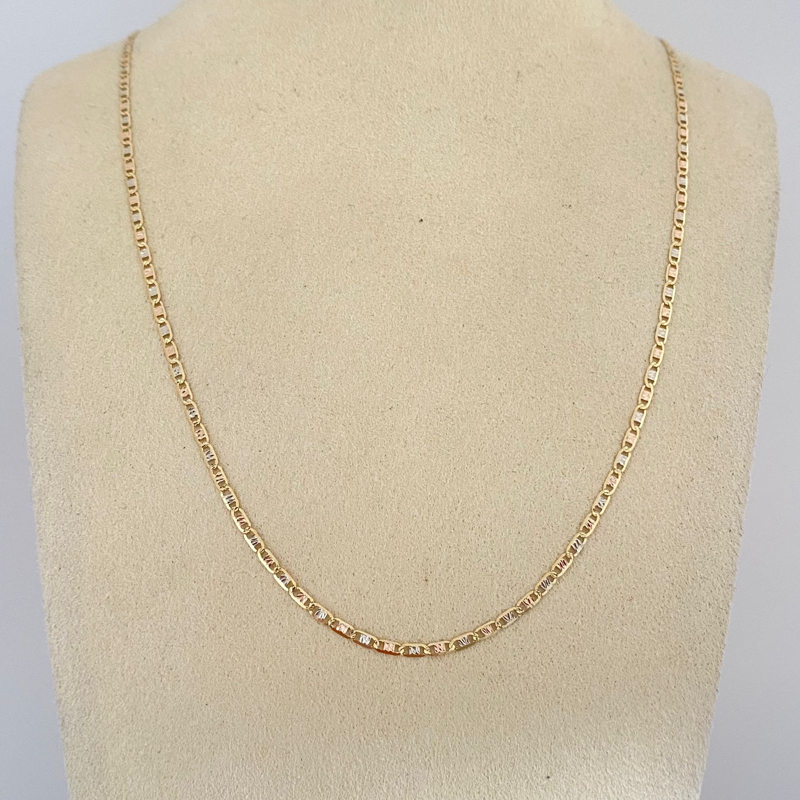 Cadena It plana Tres oros 18k 1,55 Gr / 1,3 mm / 50 Cm