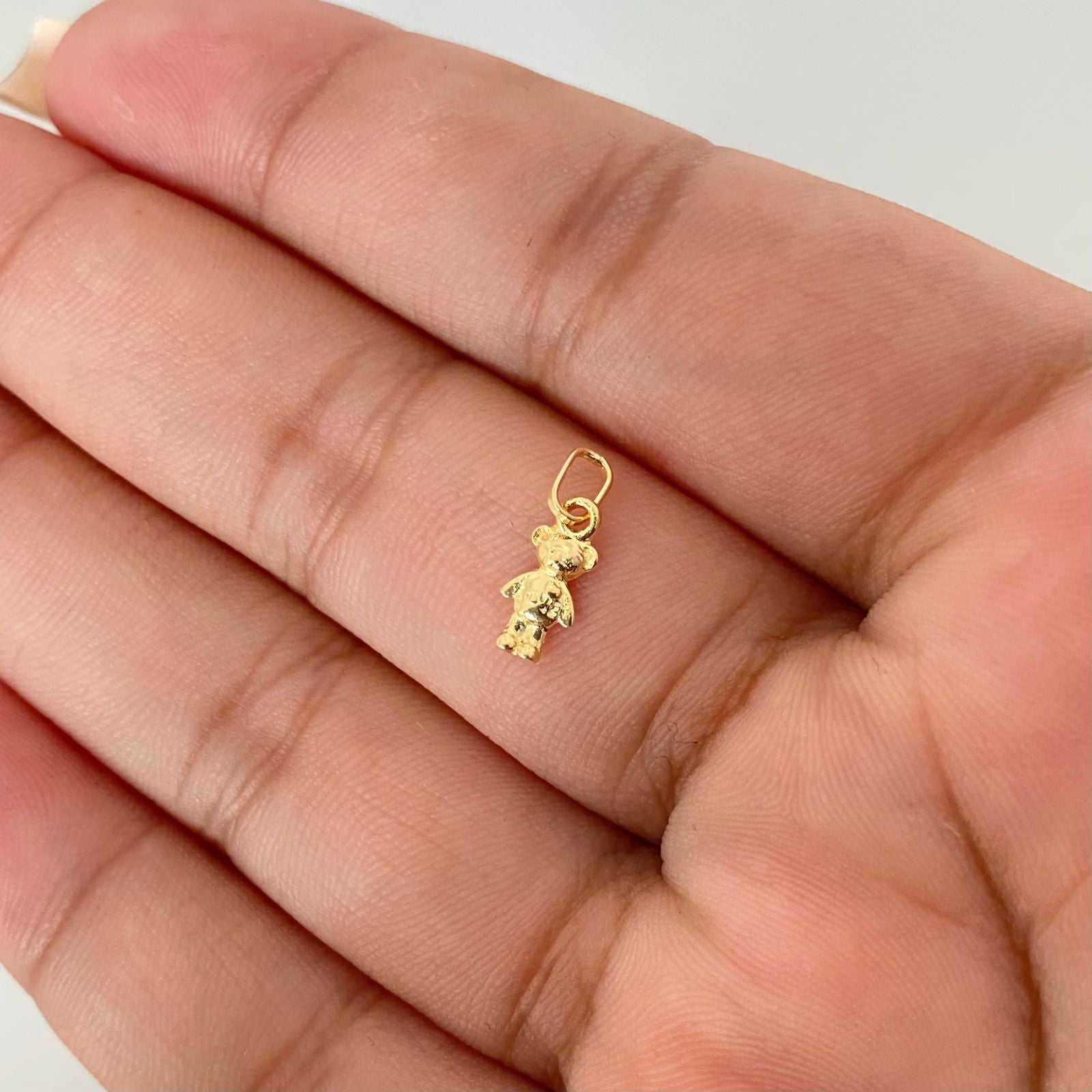Dije mini oso love Oro amarillo 18k 0,30 Gr / 1,3 Cm