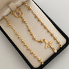 Rosario Virgen de Guadalupe Casting Oro amarillo 18k 11,70 Gr / 4 mm / 50 Cm Broche 0,40