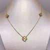 Cadena It Trebol diamantado Oro amarillo 18k 6,71 Gr / 0,9 mm / 45 Cm