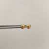 Topos Corazon Inflado Borde Oro amarillo 18k 0,5 Gr / 5,2 mm