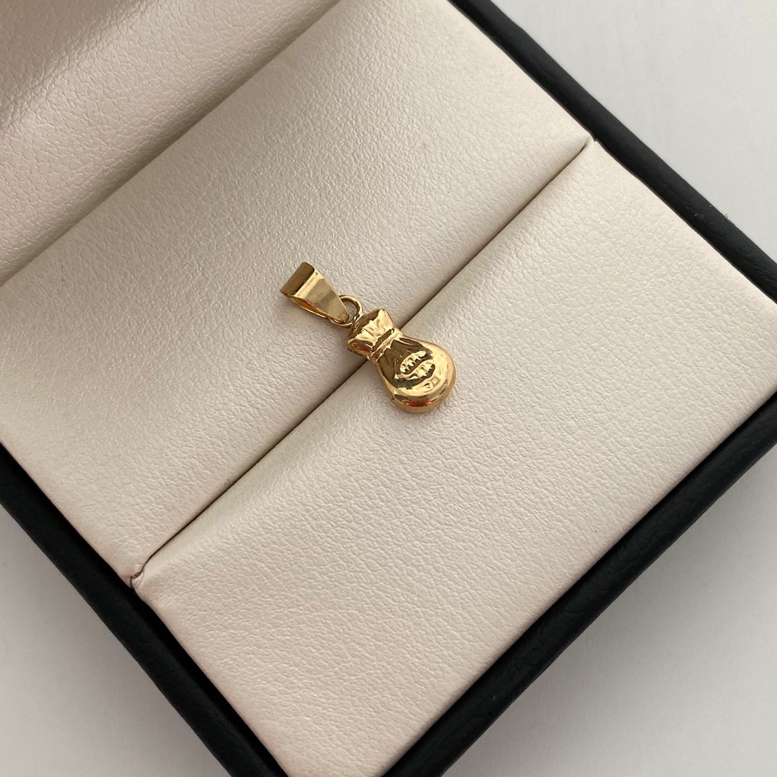 Dije Bolsa de valores Oro amarillo 18k 0,55 Gr / 6,8 mm / 2 Cm