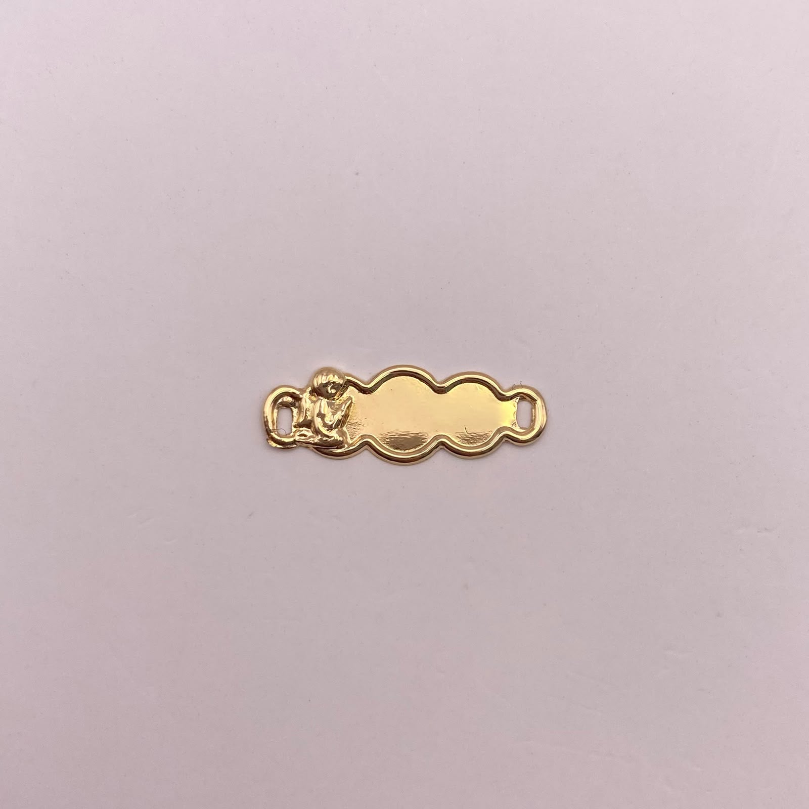 Herraje Placa nube angel Oro amarillo 18k 0,38 Gr / 2,2 Cm