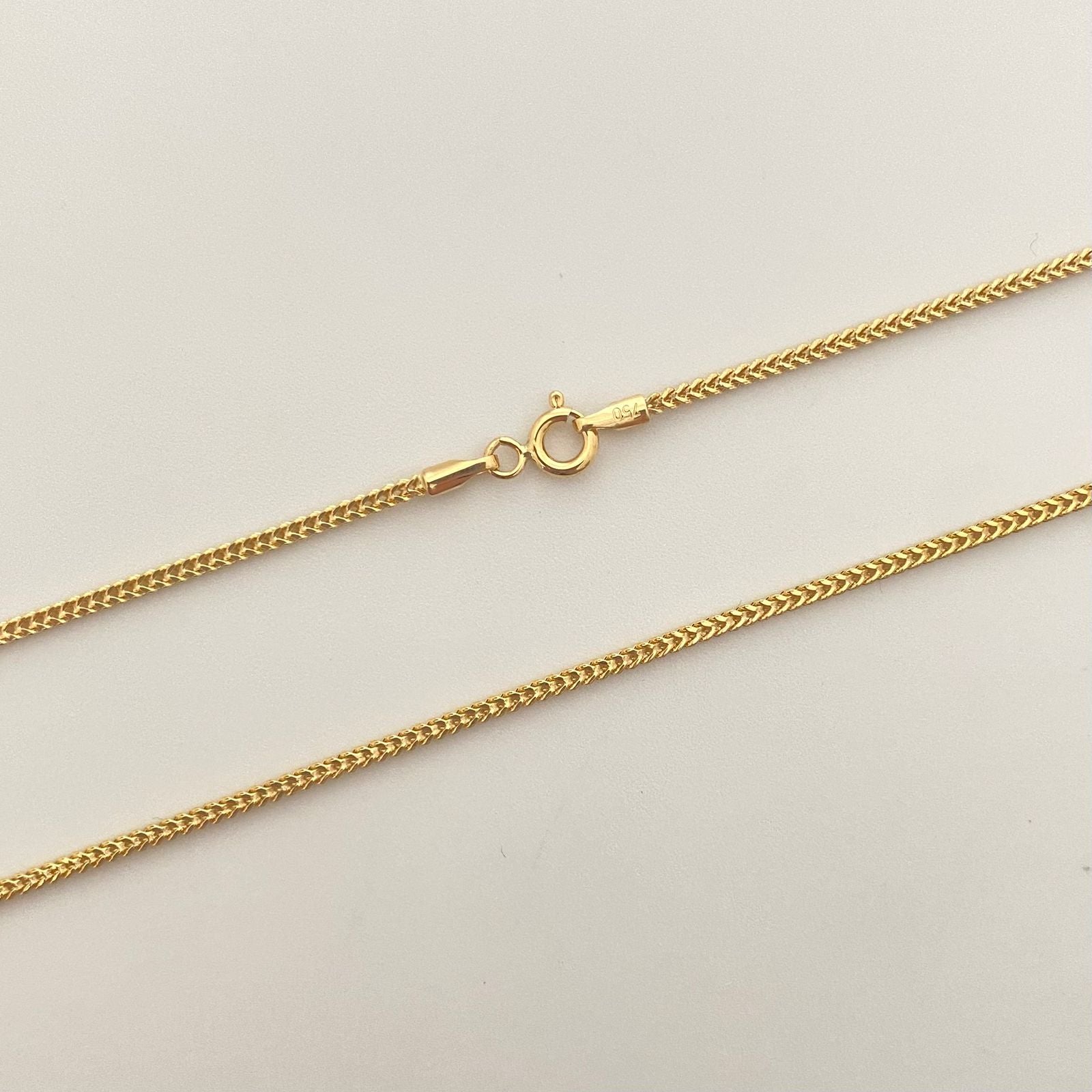 Cadena It franco Oro amarillo 18k +1 / 4,3 Gr / 1,5 mm / 60 Cm