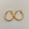 Candonga Entorchada Oro amarillo 18k 1,6 Gr / 2 Cm