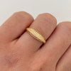 Anillo Argolla Fila Circones Oro amarillo 18k / Talla 5 / 1,55 Gr / 2,3 mm