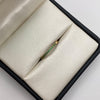 Anillo churumbela circones verdes Oro amarillo 18k / Talla 6 3/4 / 1,45 Gr / 1,55 mm