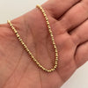 Cadena It con balines diamantados y lisos graduable  Oro amarillo 18k +4 / 10 Gr / 45 Cm