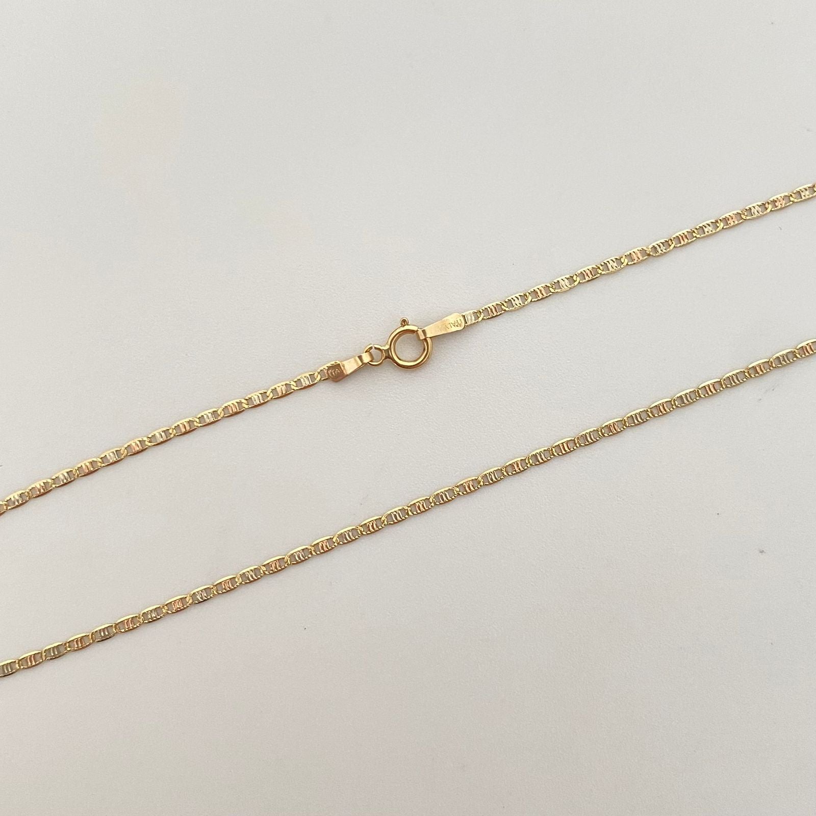 Cadena It plana Tres oros 18k 2,1 Gr / 1,7 mm / 40 Cm